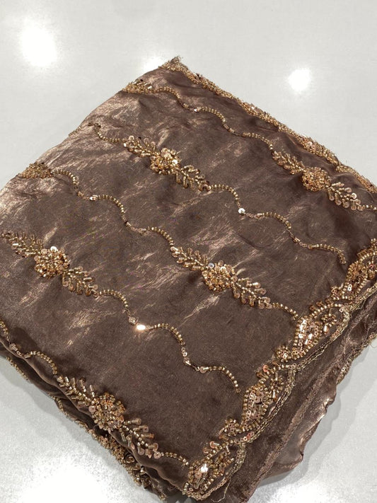Soft Velvet Chiffon Saree