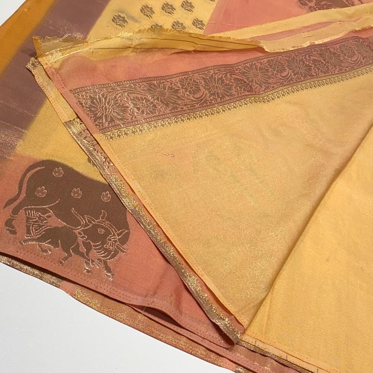 Silky Organza Crepe Saree