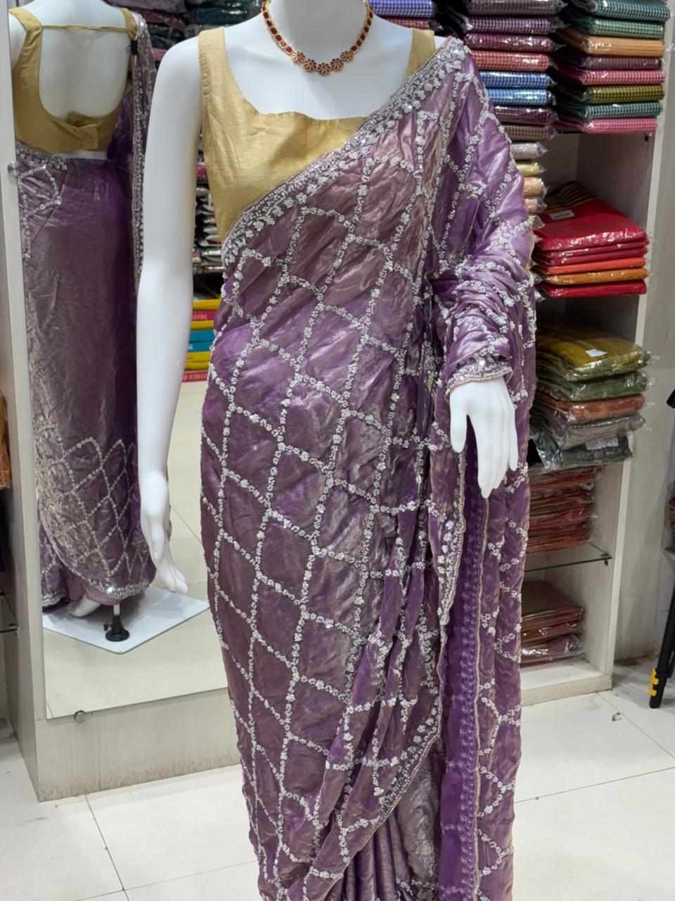 Party Wear Chiffon Saree
