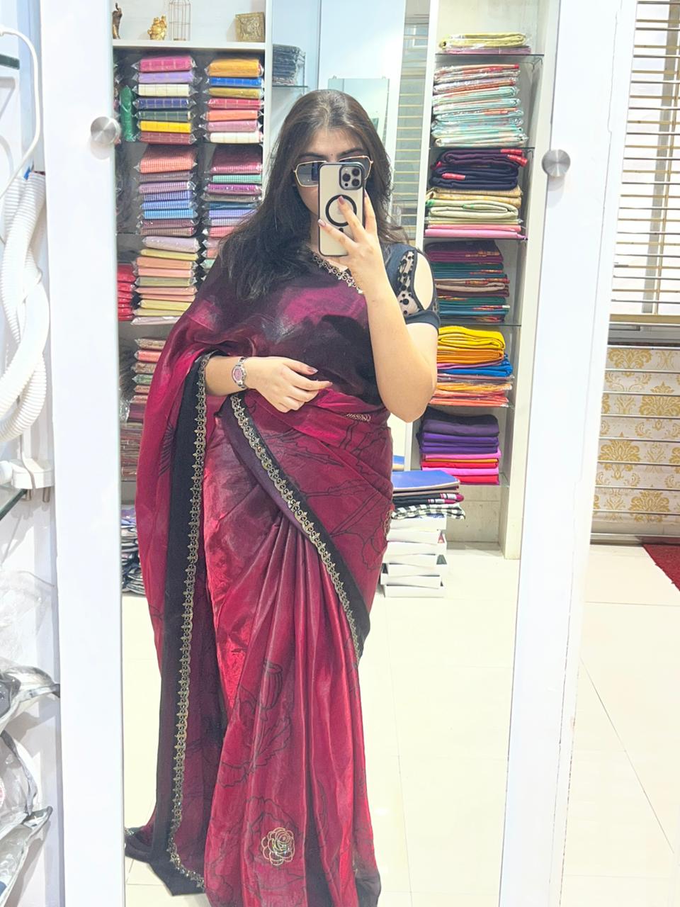 Fendy Chiffon Partywear Saree