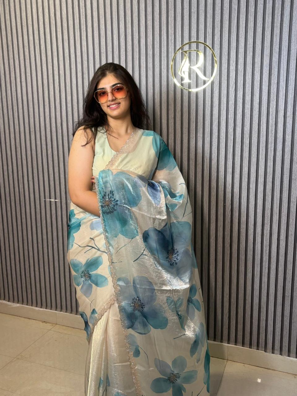 Fendy Chiffon Partywear Saree