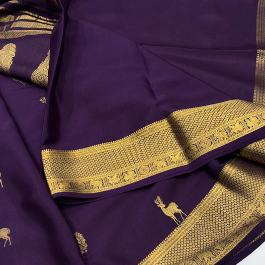 Pure Mysore Crepe Silk Saree