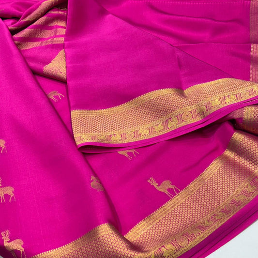 Pure Mysore Crepe Silk Saree
