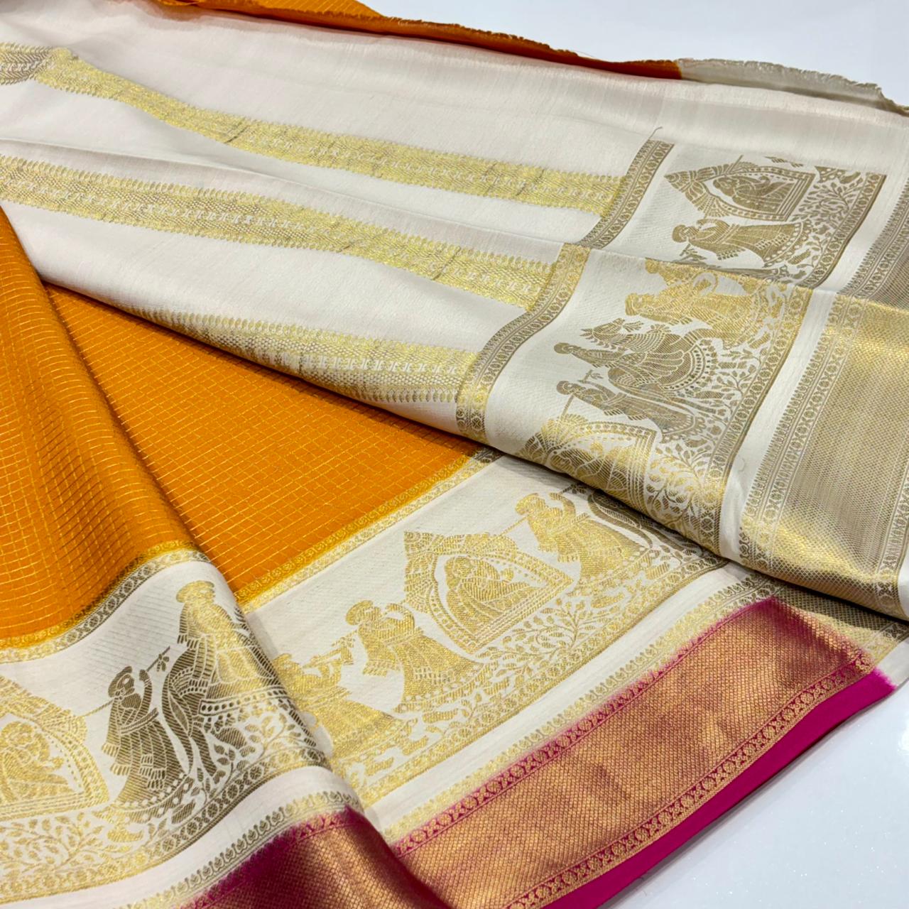 Pure Mysore Crepe Silk Saree