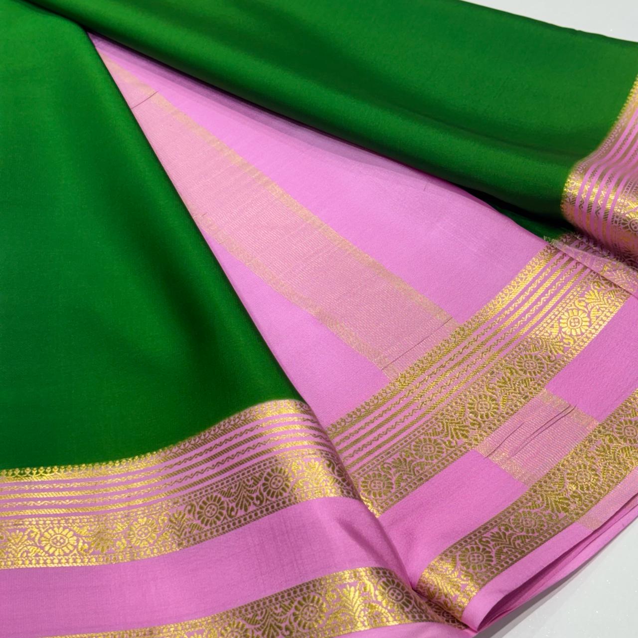 Pure Mysore Crepe Silk Saree