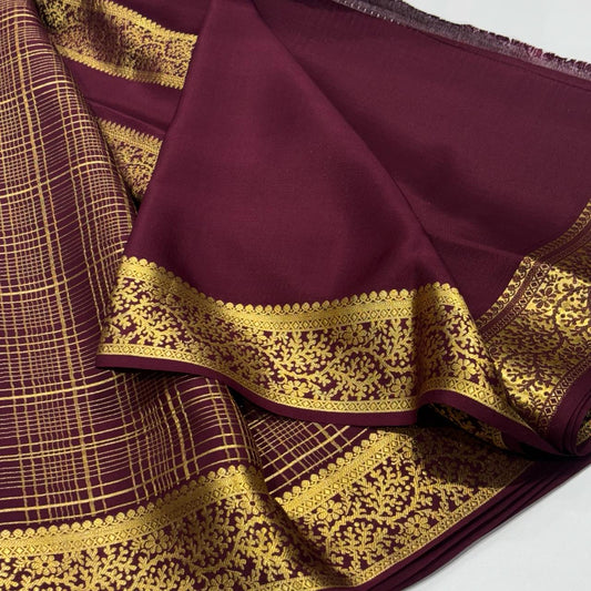 Pure Mysore Crepe Silk Saree