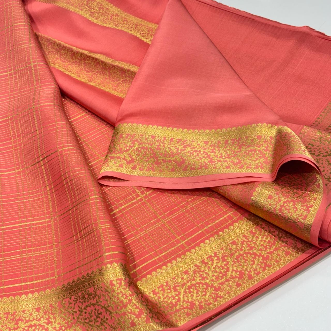 Pure Mysore Crepe Silk Saree