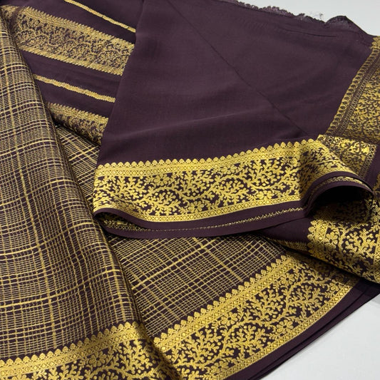 Pure Mysore Crepe Silk Saree