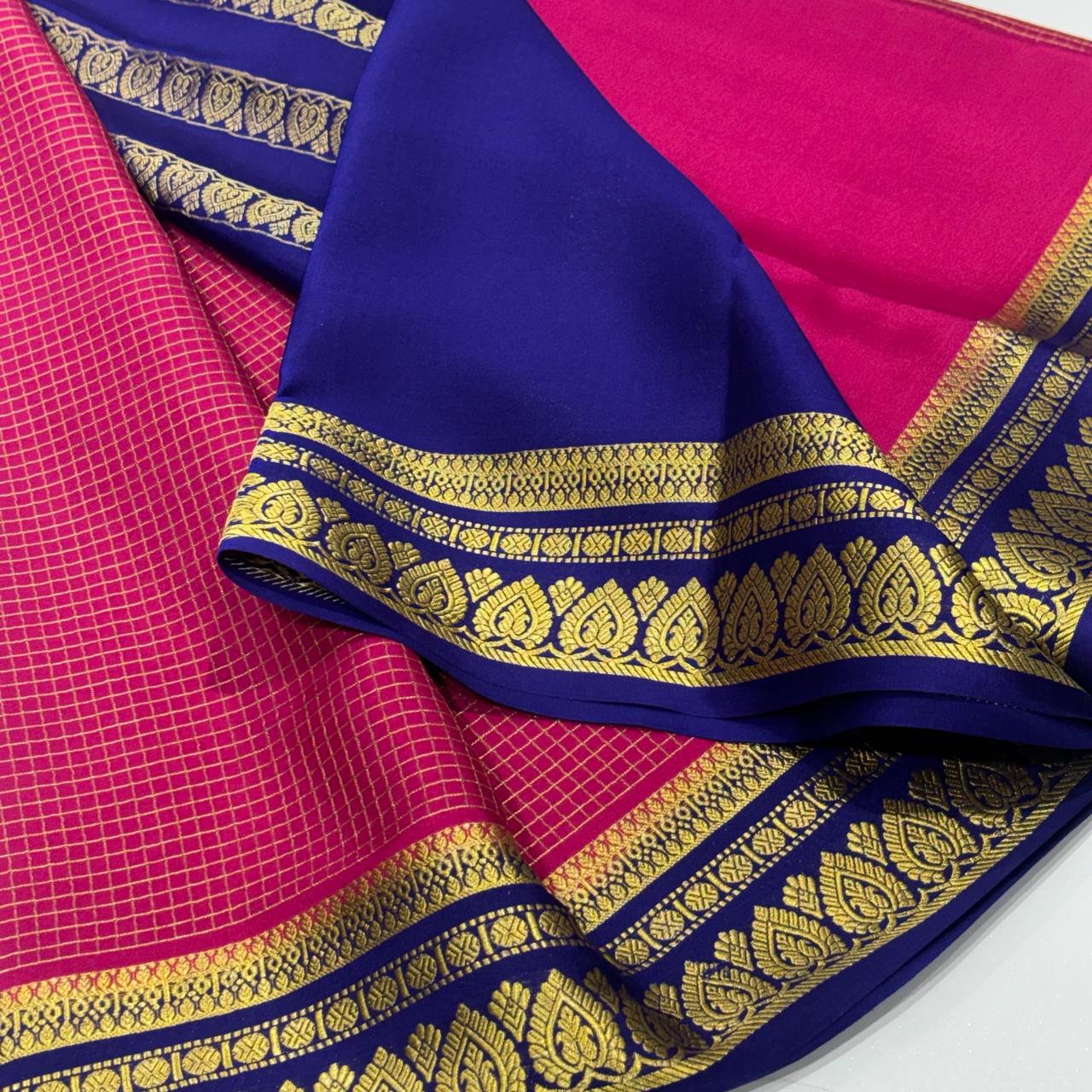 Pure Mysore Crepe Silk Saree