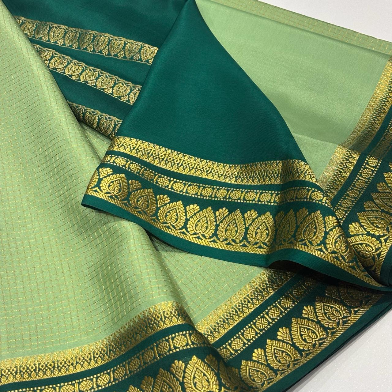Pure Mysore Crepe Silk Saree