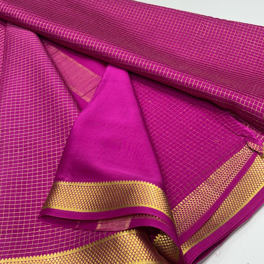 Pure Mysore Crepe Silk Saree