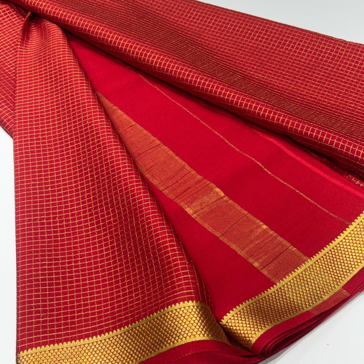 Pure Mysore Crepe Silk Saree