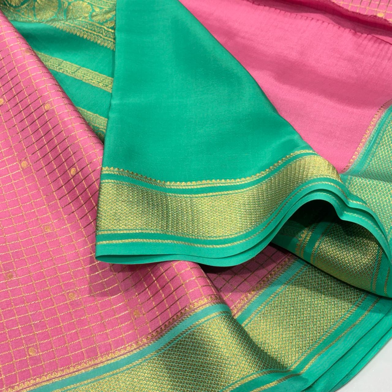 Pure Mysore Crepe Silk Saree