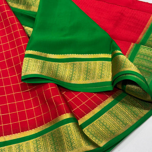 Pure Mysore Crepe Silk Saree