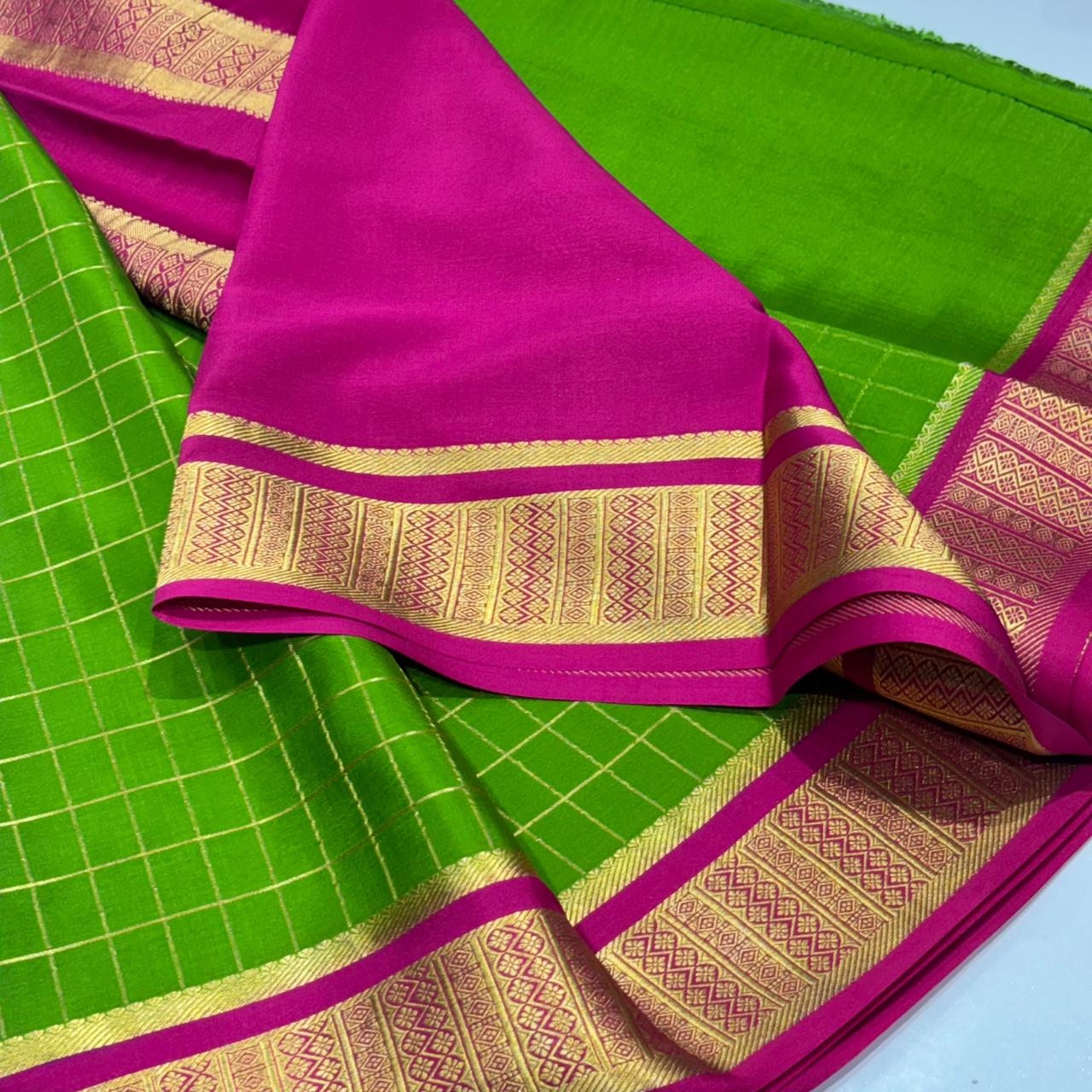 Pure Mysore Crepe Silk Saree