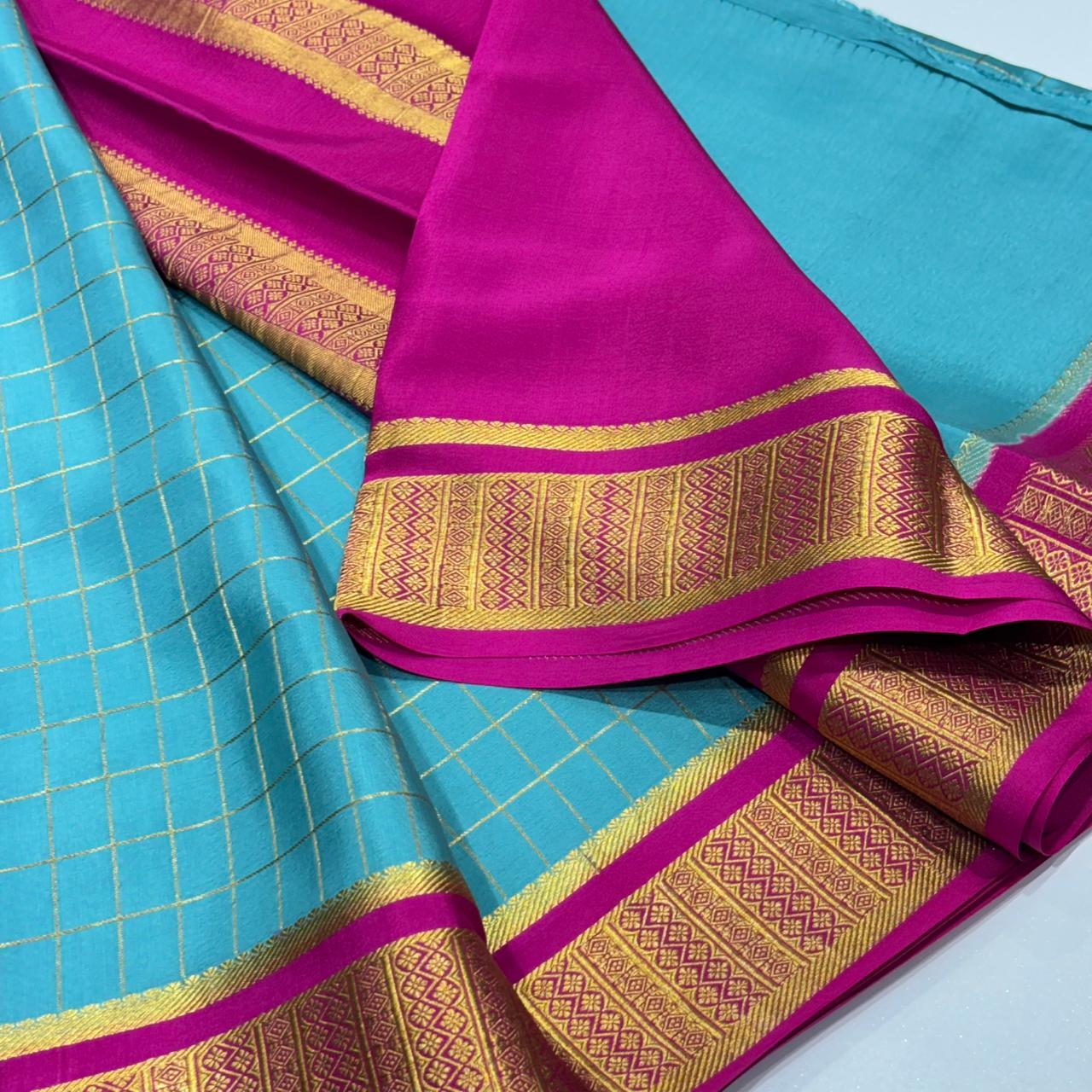 Pure Mysore Crepe Silk Saree