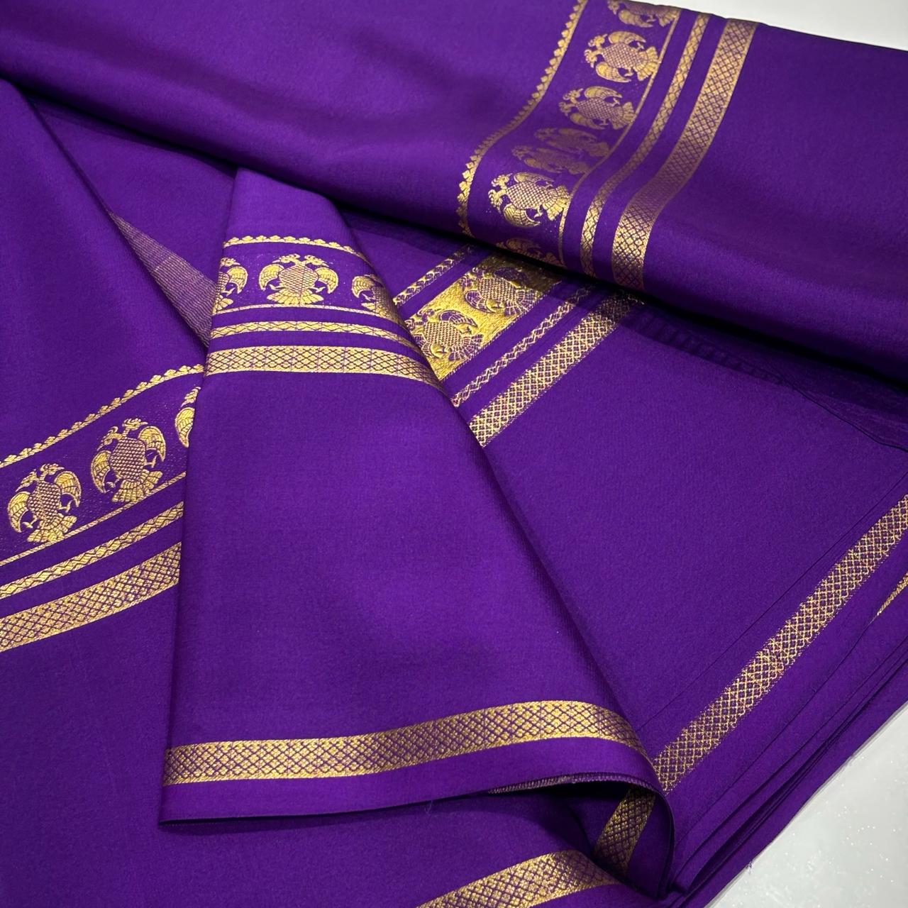 Pure Mysore Crepe Silk Saree