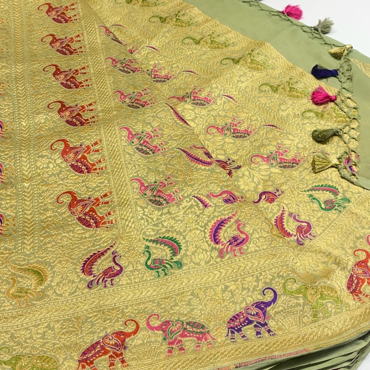 Pure Khaddi Georgette Chiffon Saree