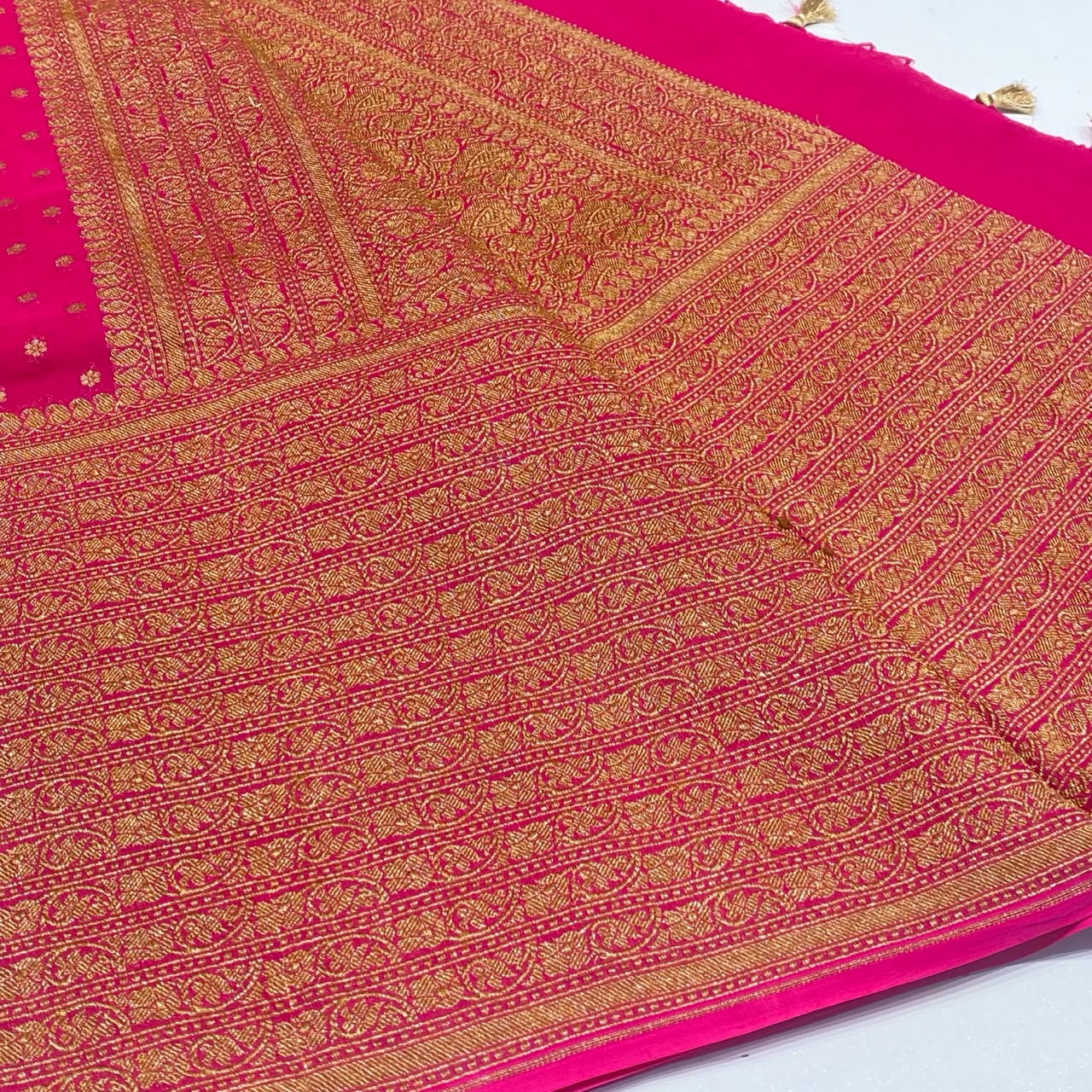 Pure Khaddi Georgette Chiffon Saree