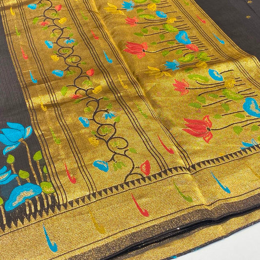 Paithani Muniya Border Saree