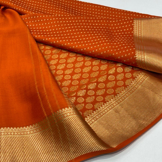 Pure Mysore Silk Brocade Saree