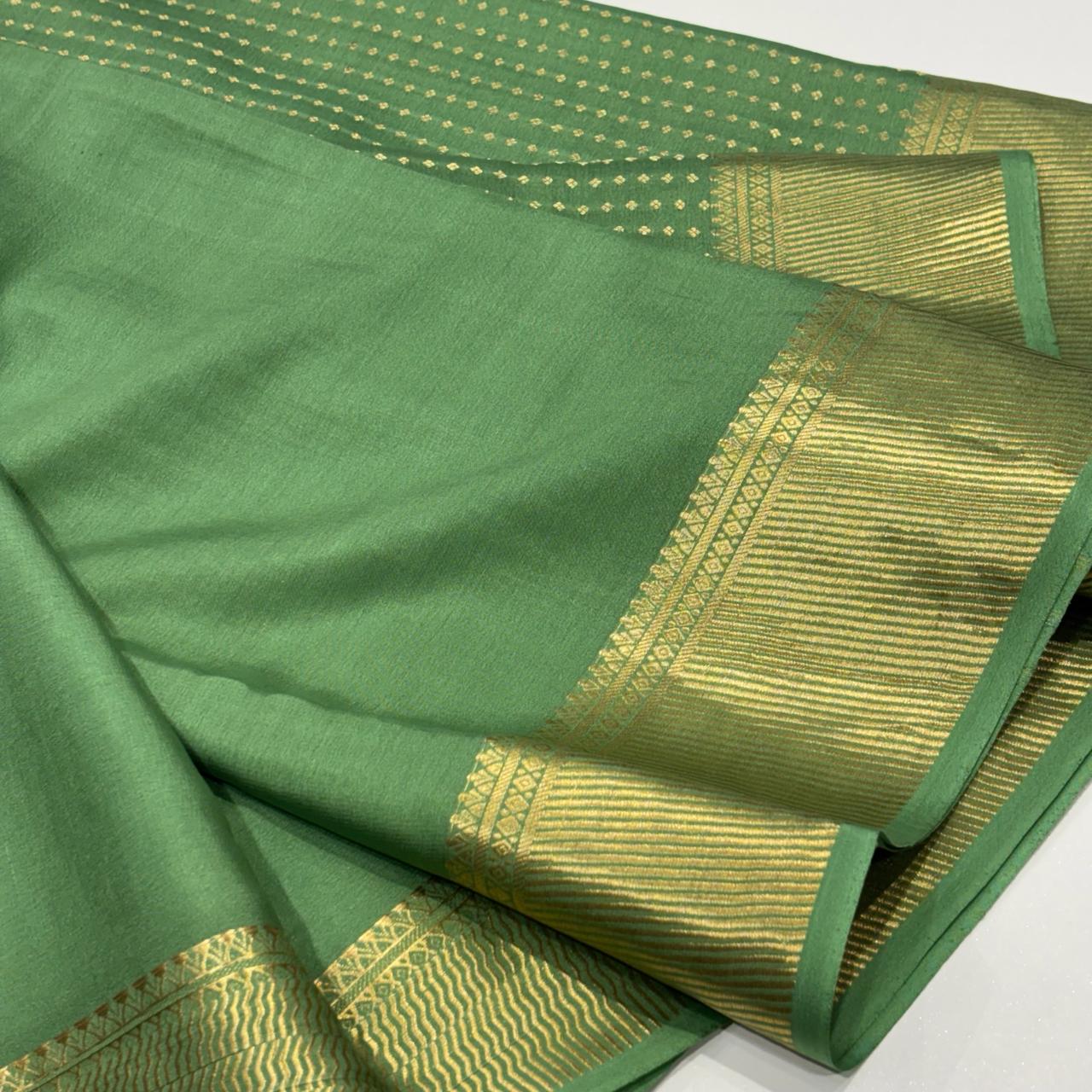 Pure Mysore Silk Brocade Saree