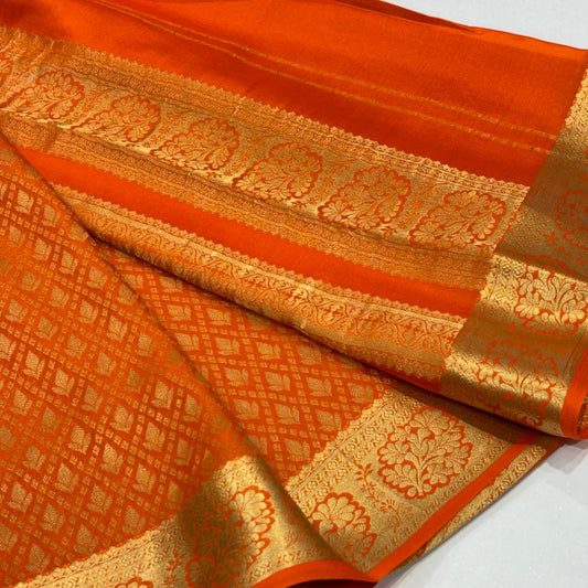 Pure Mysore Silk Brocade Saree