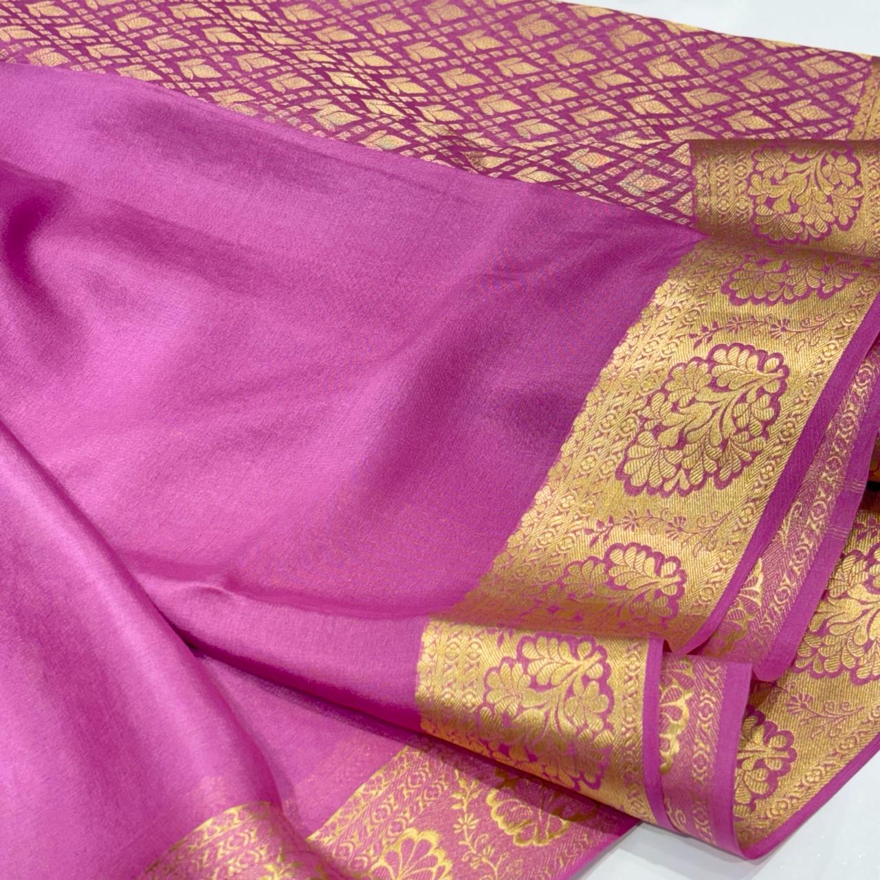 Pure Mysore Silk Brocade Saree