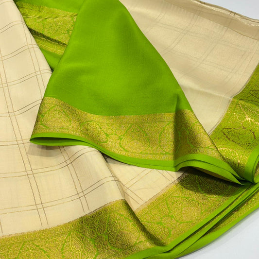 Pure Mysore Crepe Silk Saree