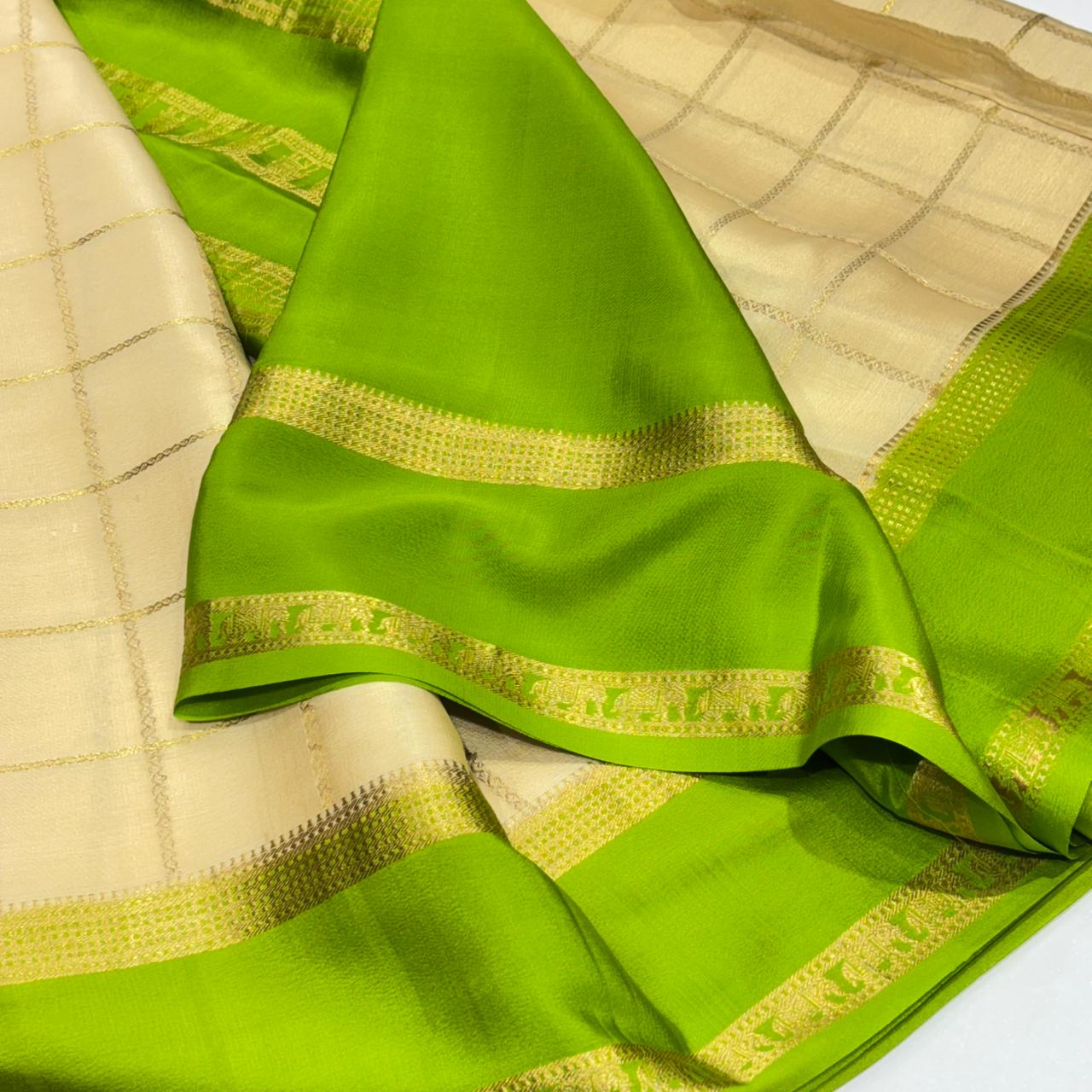 Pure Mysore Crepe Silk Saree