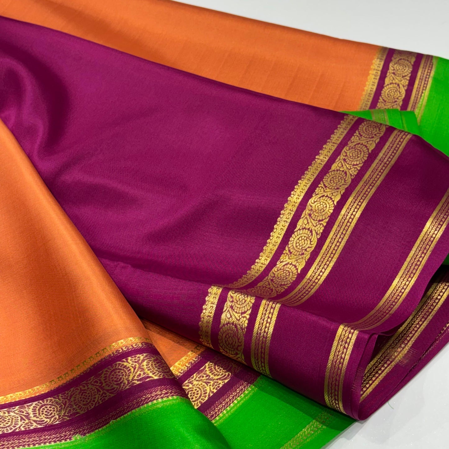 Pure Mysore Crepe Silk Saree
