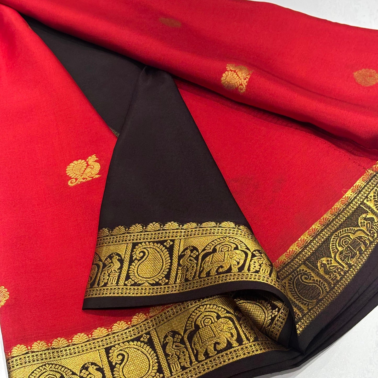 Pure Mysore Crepe Silk Saree