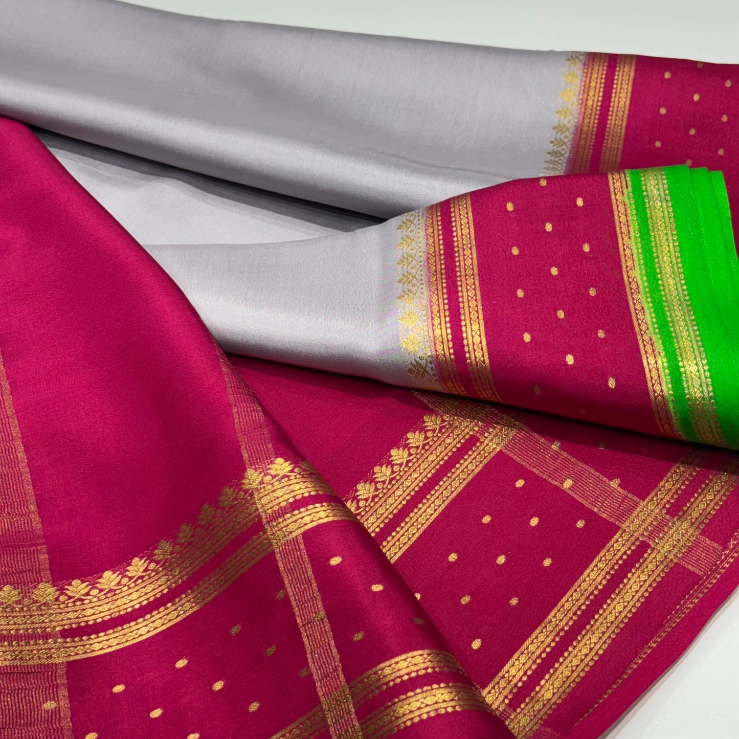 Pure Mysore Crepe Silk Saree