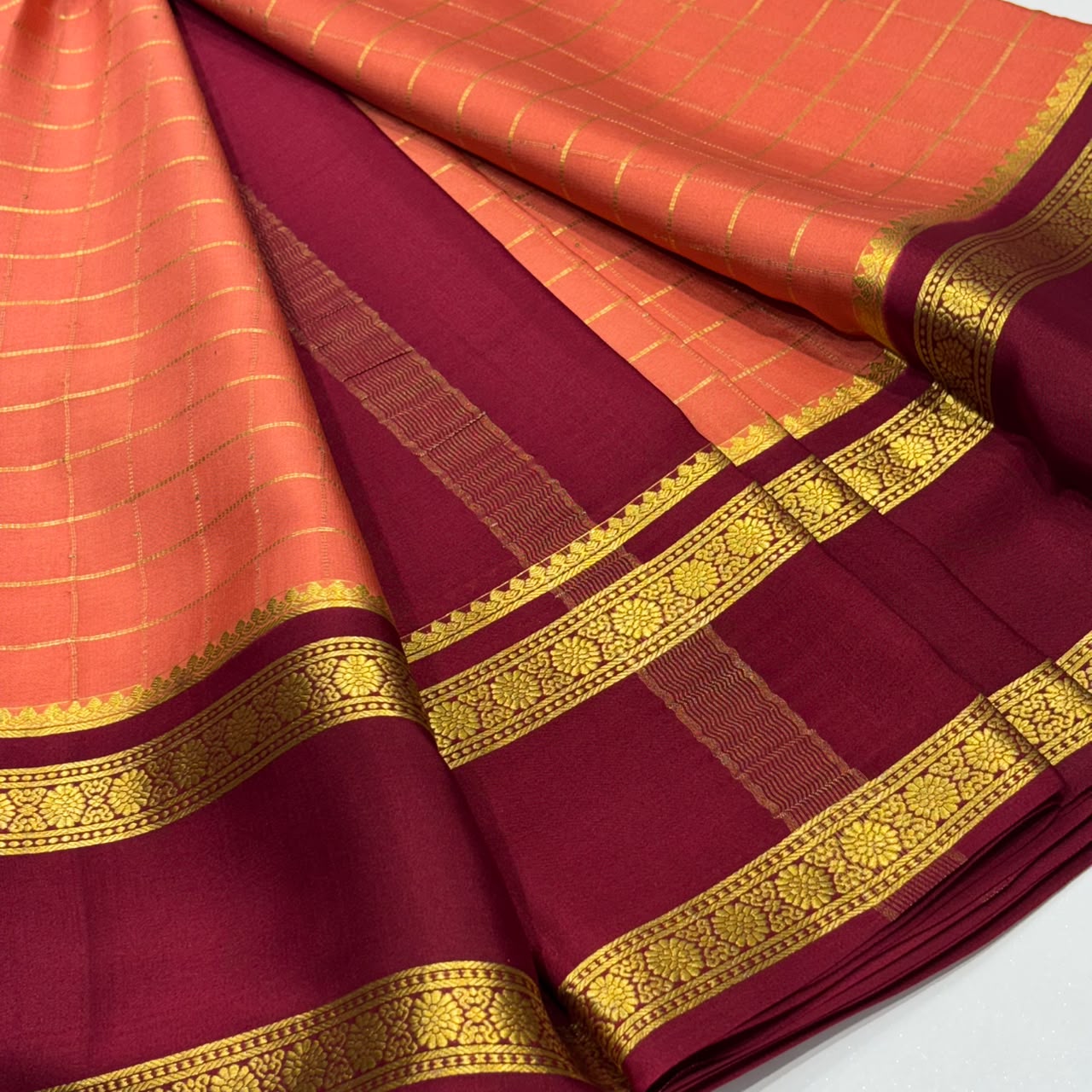 Pure Mysore Crepe Silk Saree