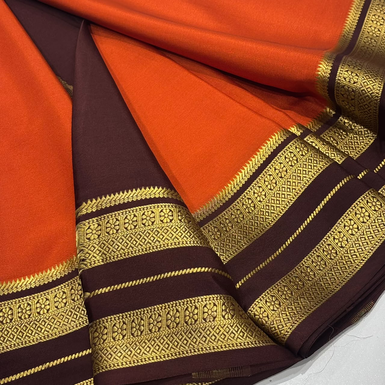 Pure Mysore Crepe Silk Saree