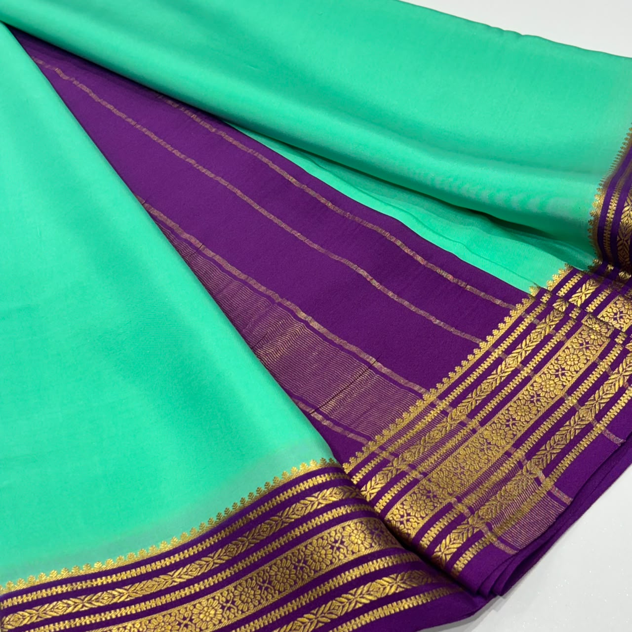 Pure Mysore Crepe Silk Saree