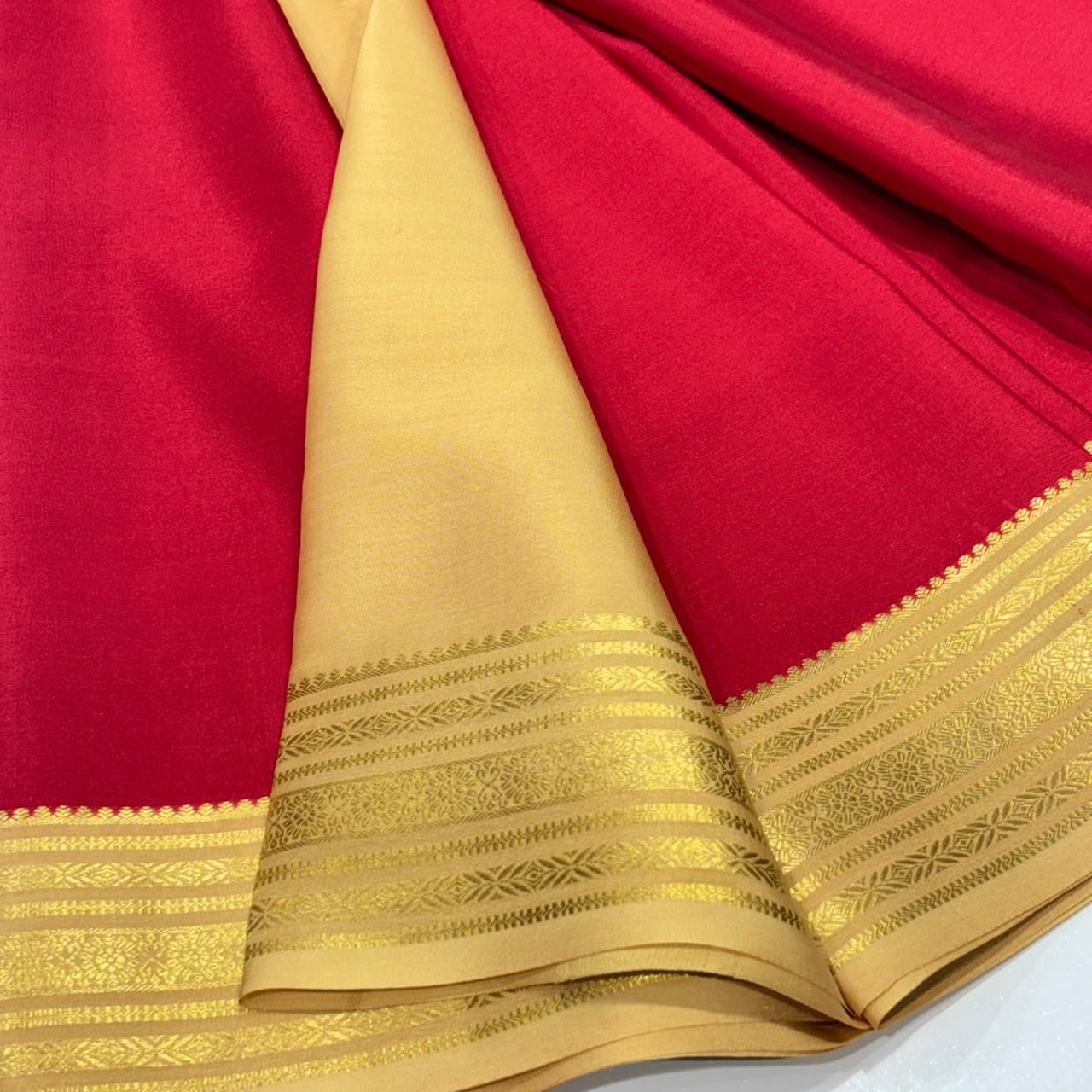 Pure Mysore Crepe Silk Saree