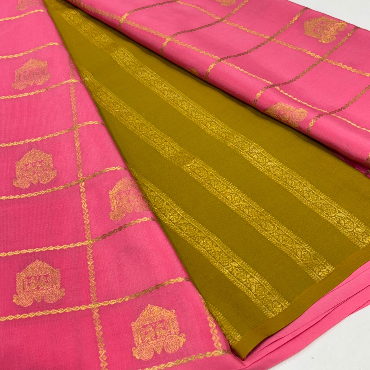 Pure Mysore Crepe Silk Saree