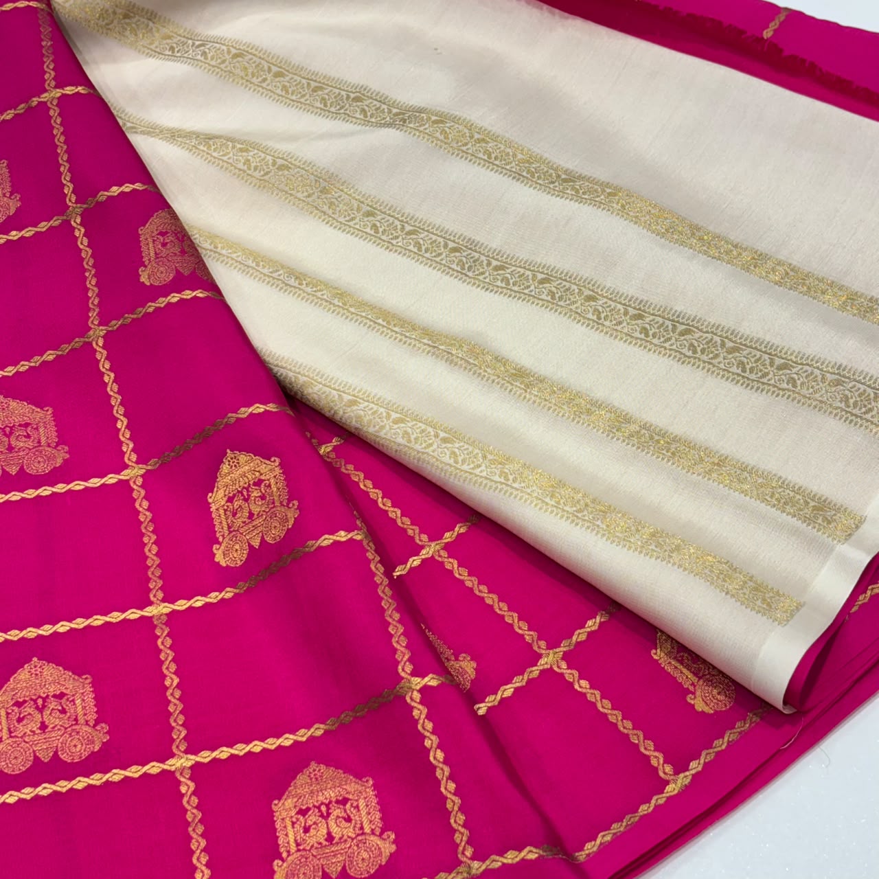 Pure Mysore Crepe Silk Saree