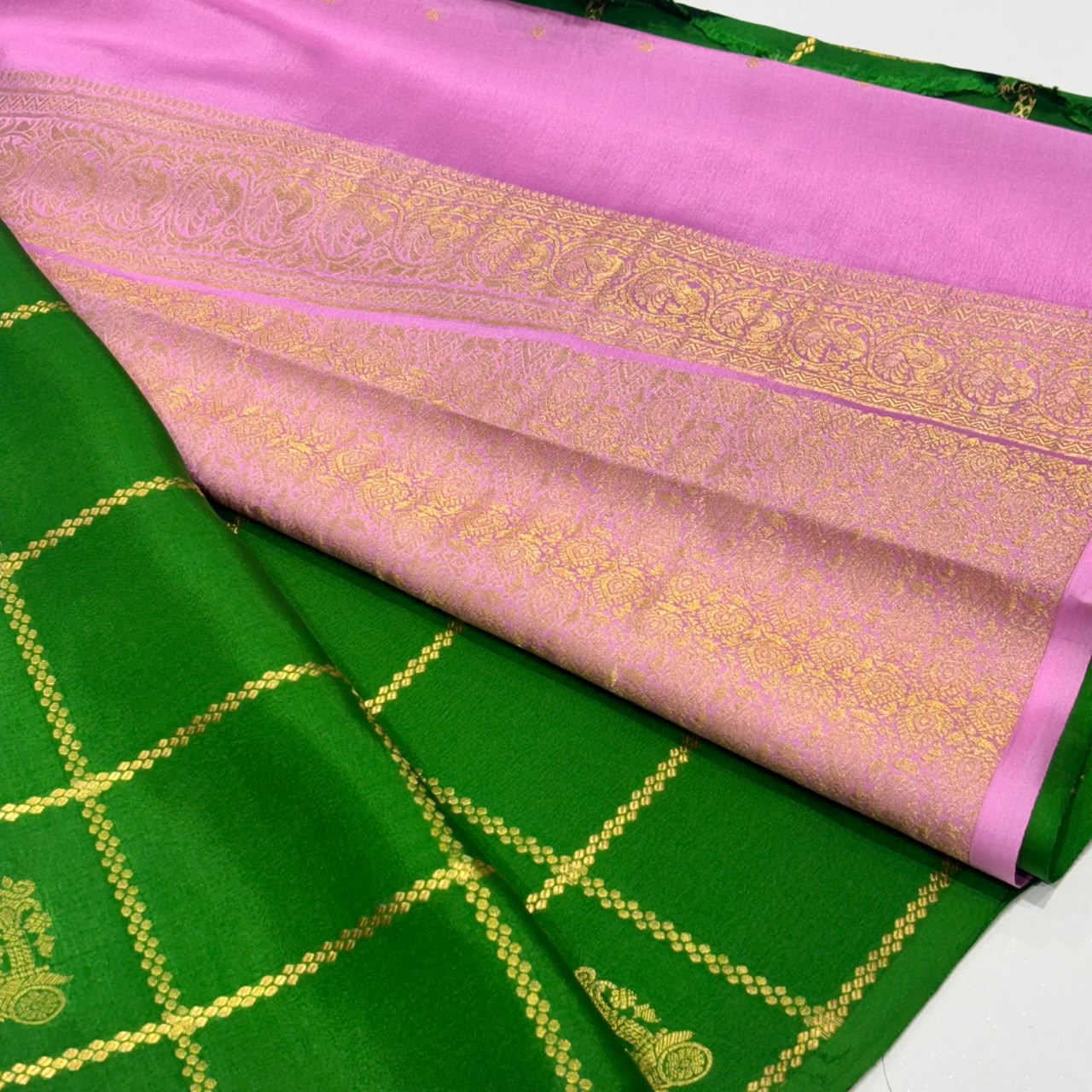 Pure Mysore Crepe Silk Saree