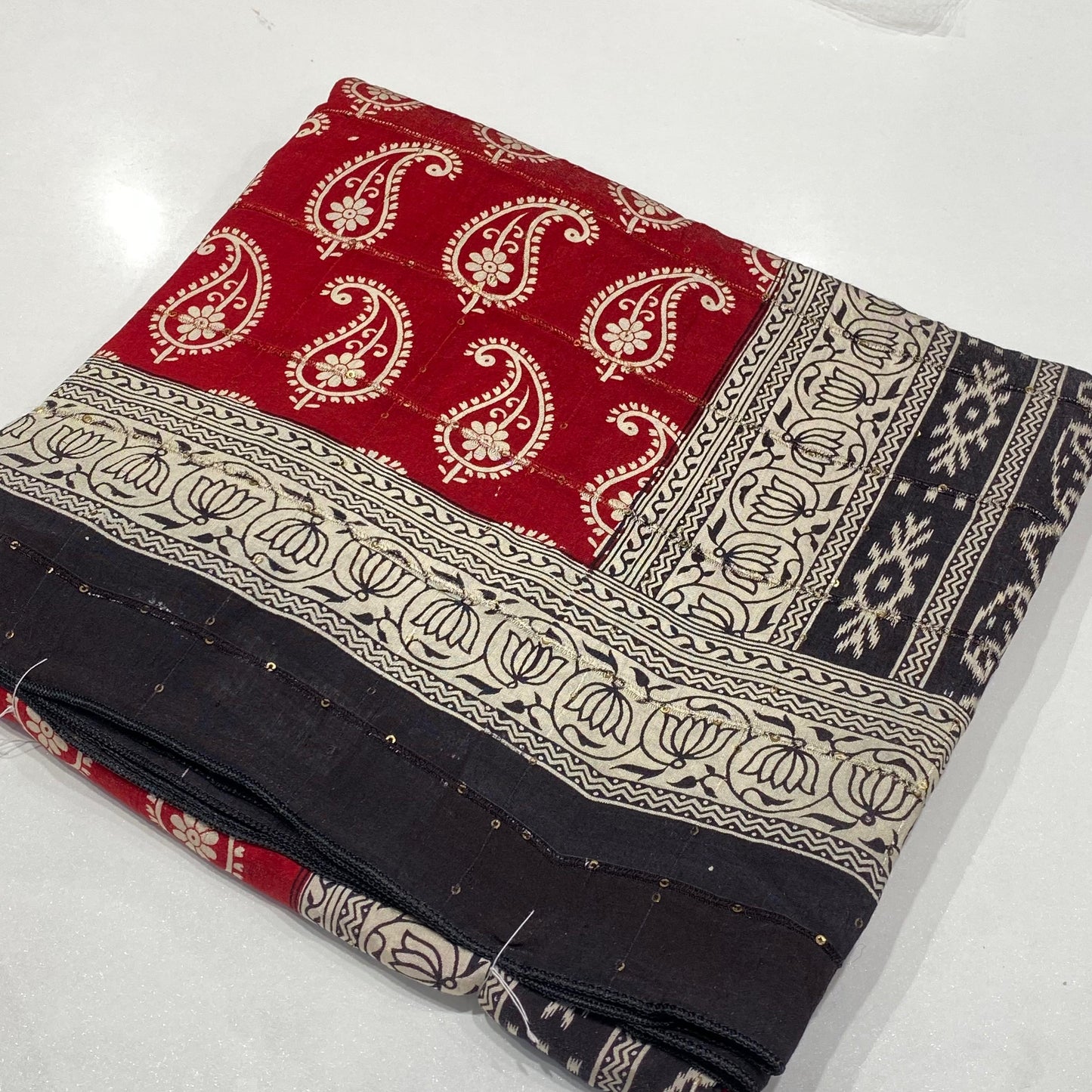 Printed Modal Crepe Saree