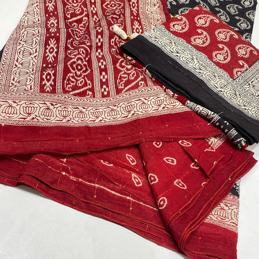 Printed Modal Crepe Saree