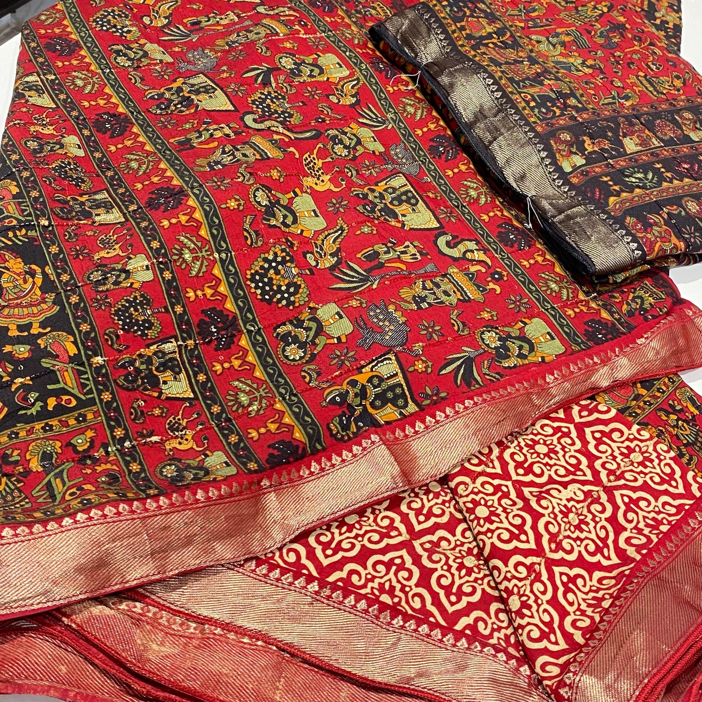 Printed Modal Crepe Saree