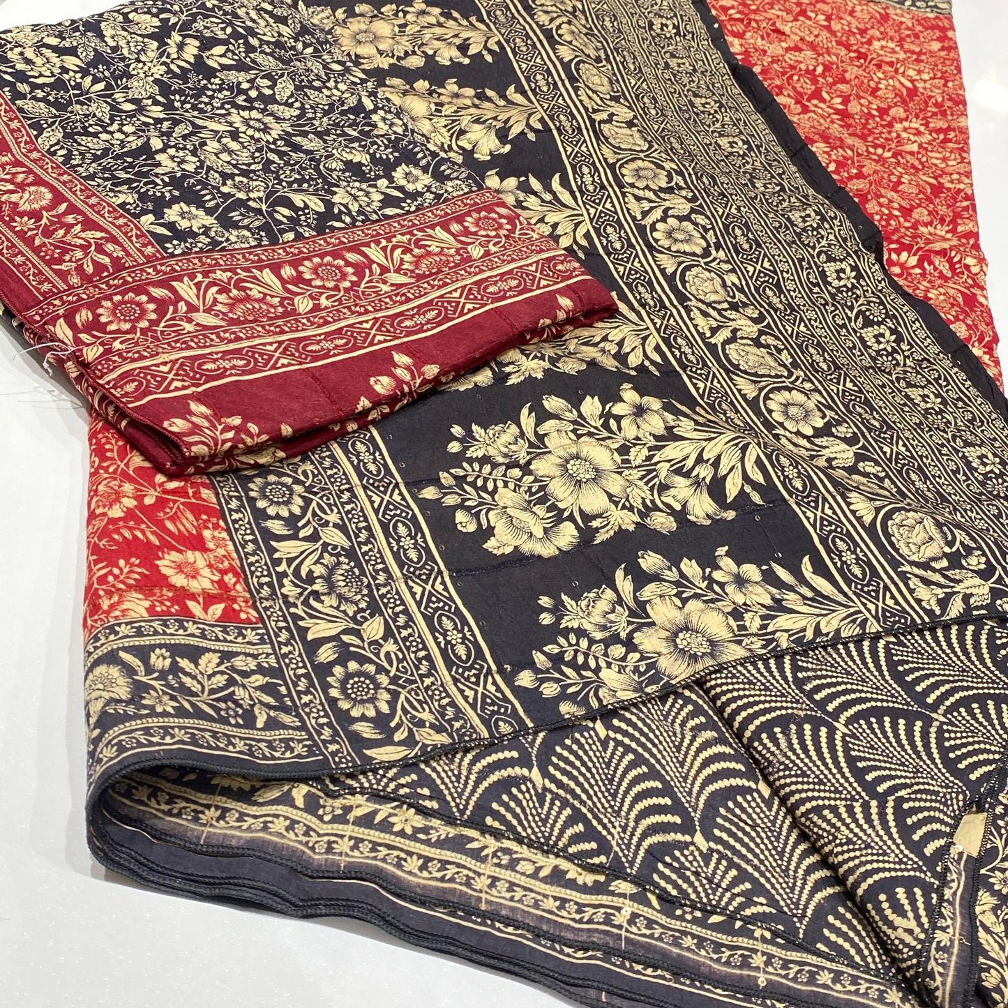 Printed Modal Crepe Saree