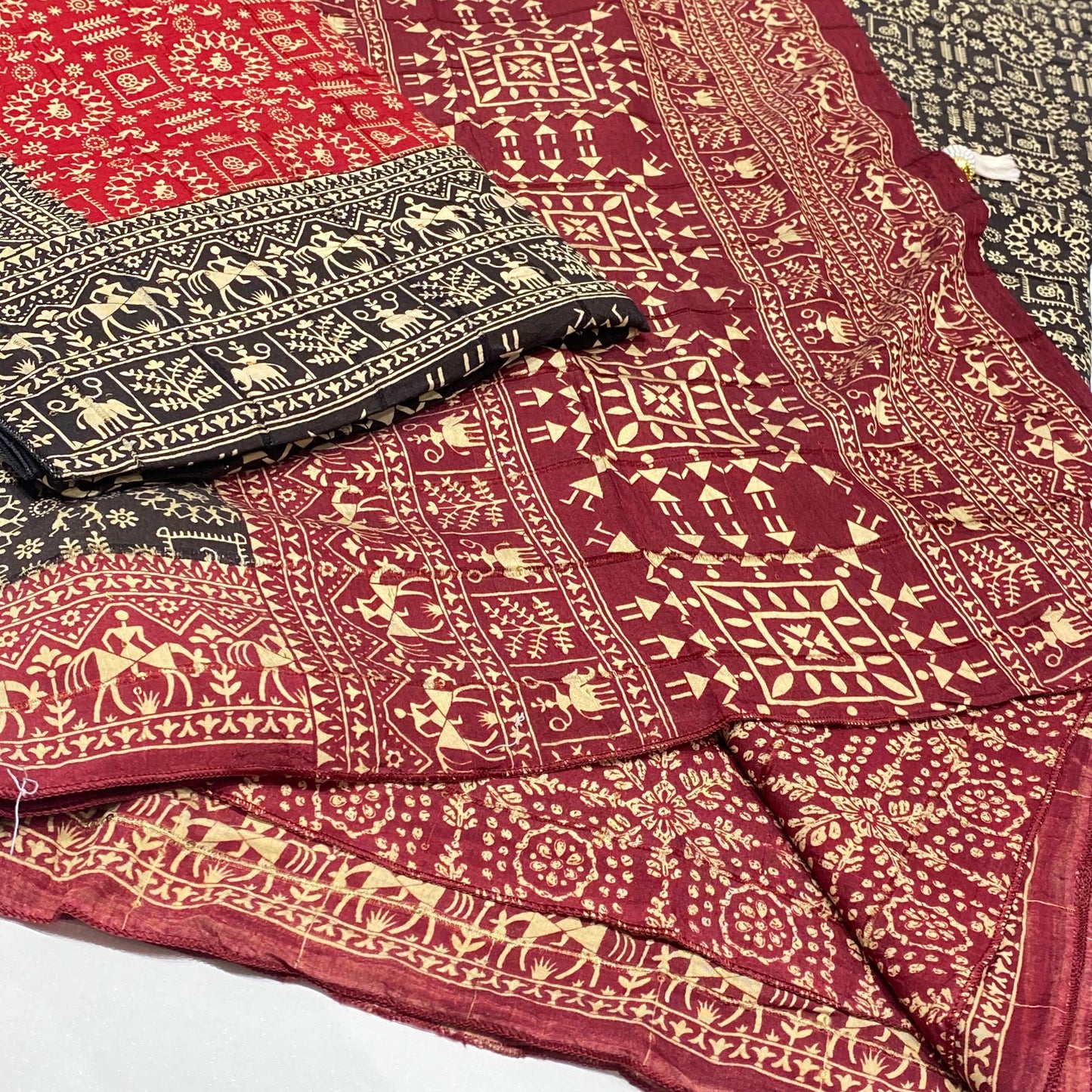 Printed Modal Crepe Saree