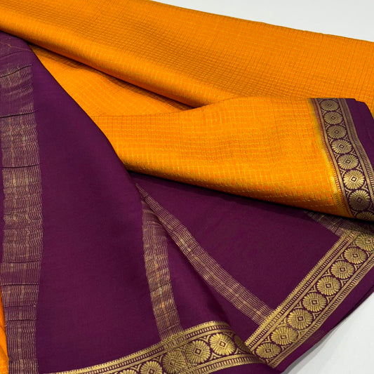 Pure Mysore Crepe Silk Saree