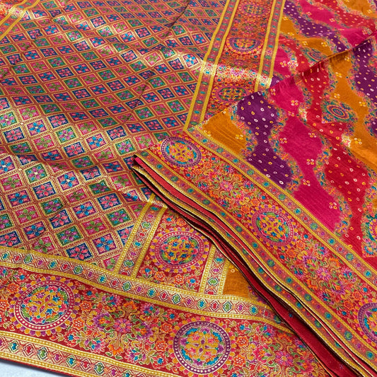 Royal Kashmir Work Pashmina Saree