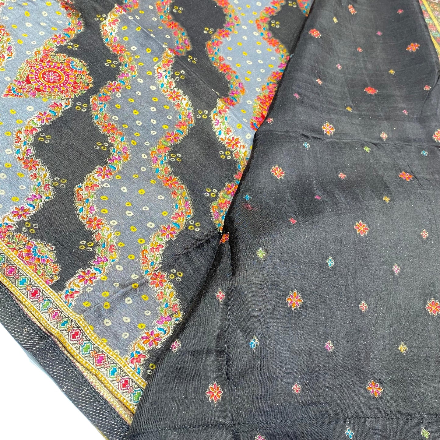 Royal Kashmir Work Pashmina Saree