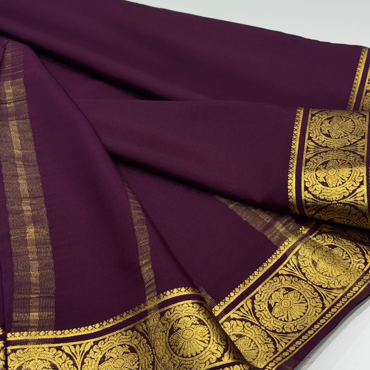 Pure Mysore Crepe Silk Saree
