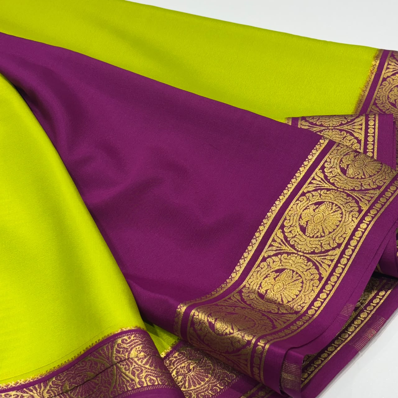 Pure Mysore Crepe Silk Saree